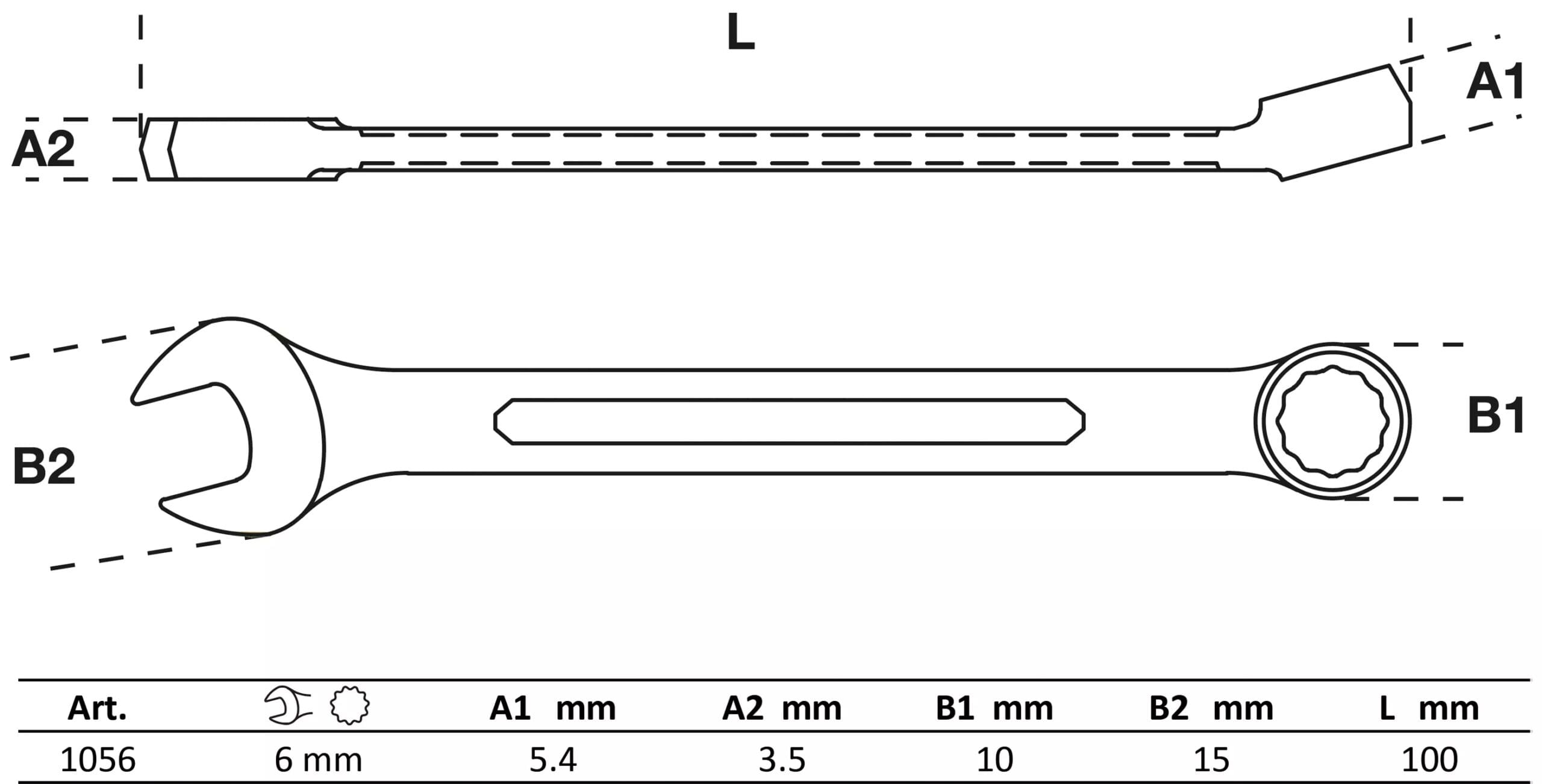 BGS technic Clé mixte | 6 mm BGS technic Clé mixte | 6 mm