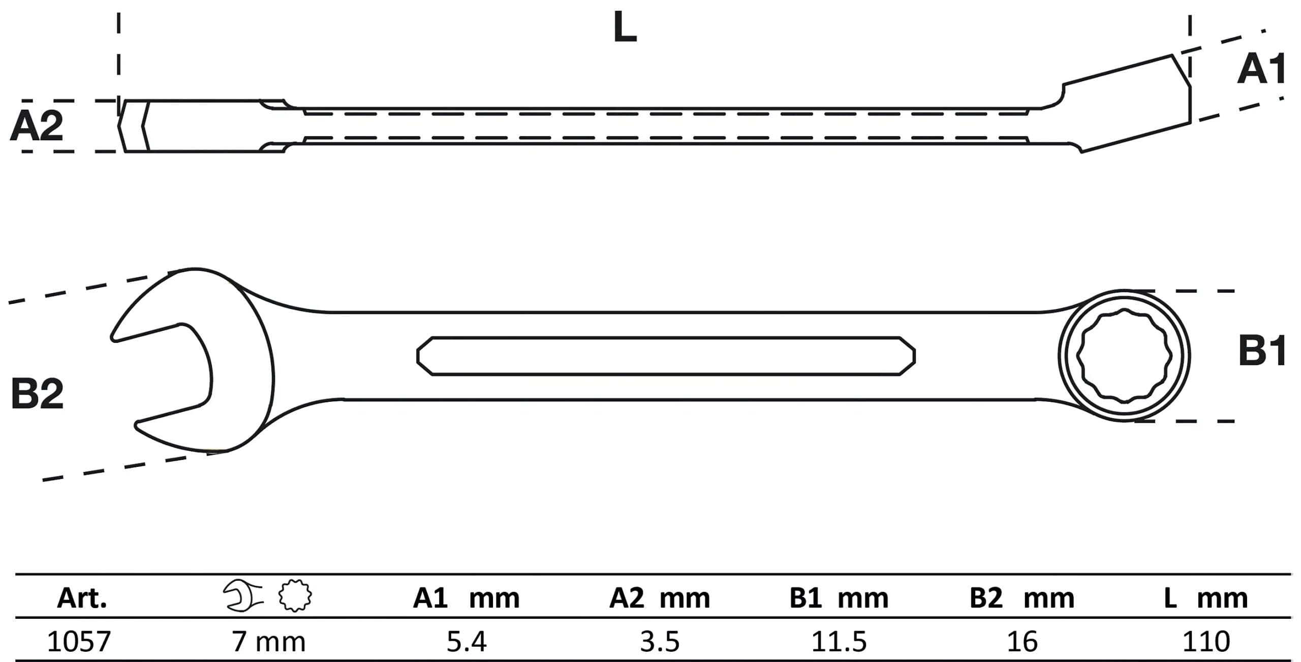 BGS technic Clé mixte | 7 mm BGS technic Clé mixte | 7 mm