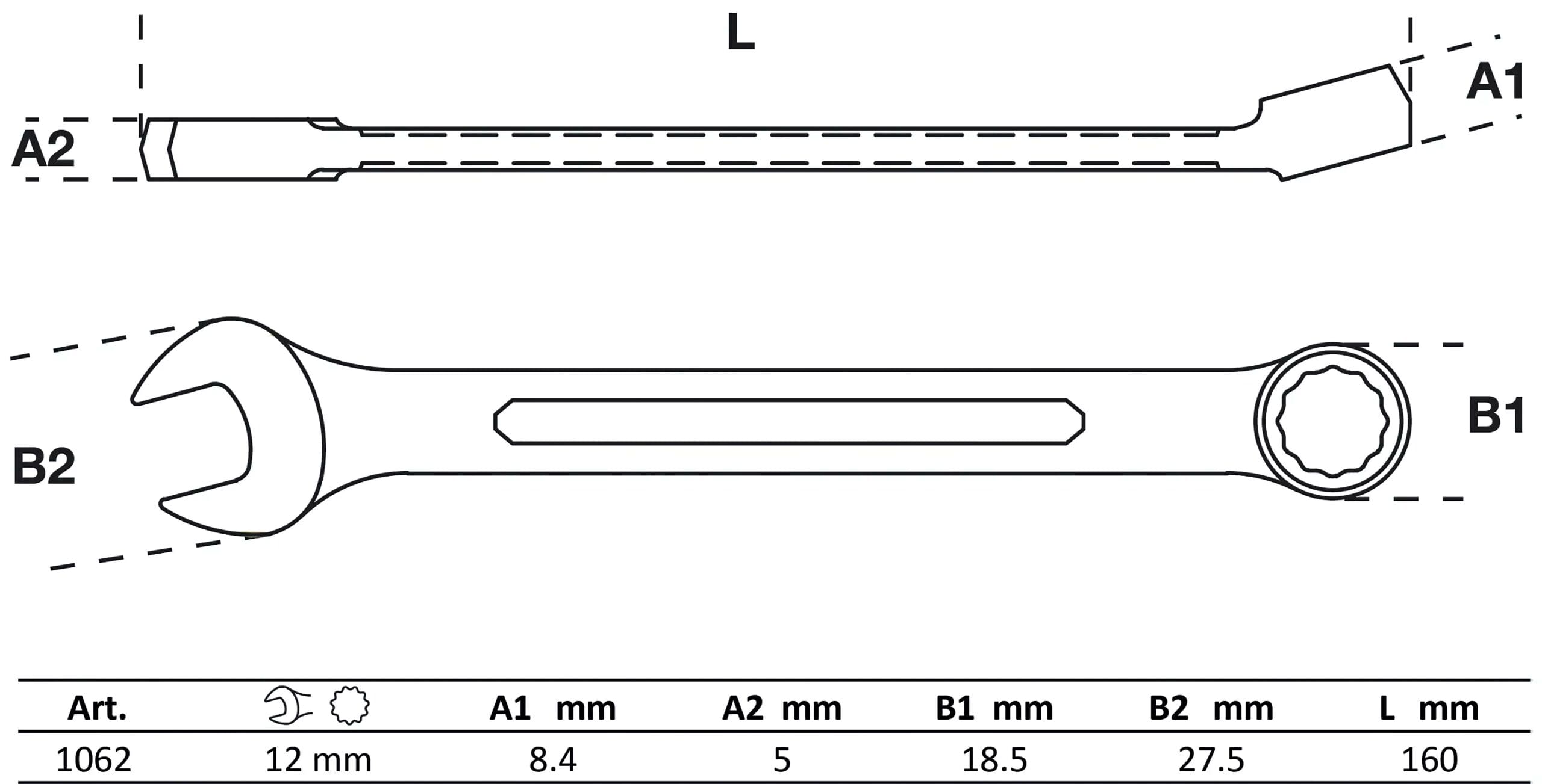 BGS technic Clé mixte | 12 mm BGS technic Clé mixte | 12 mm
