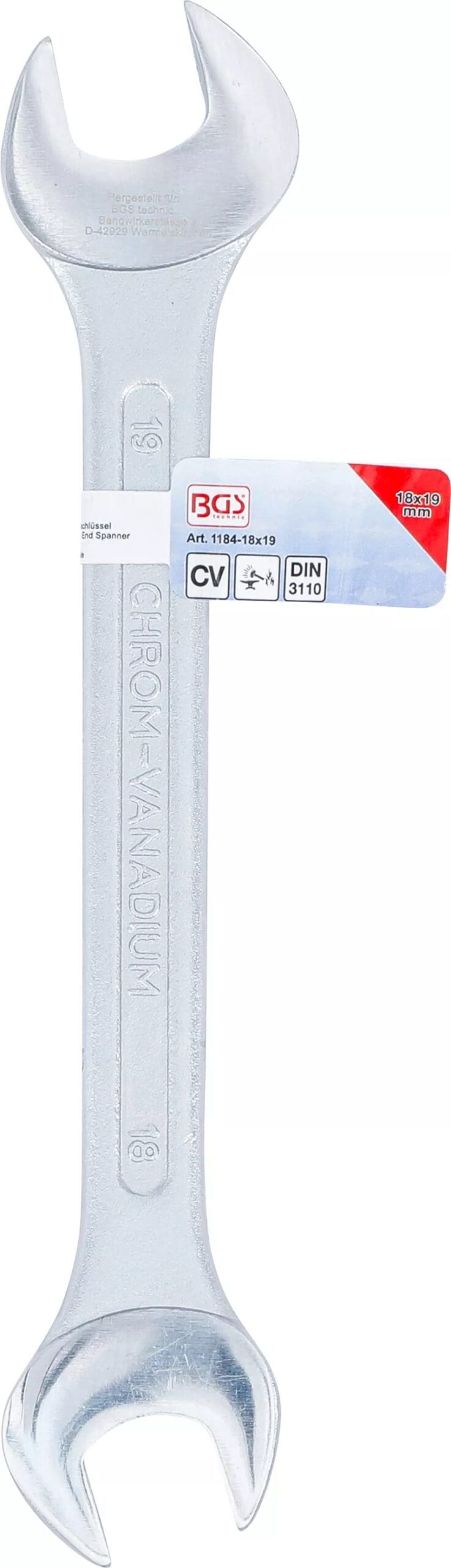 BGS technic Clé plate | 18 x 19 mm BGS technic Clé plate | 18 x 19 mm