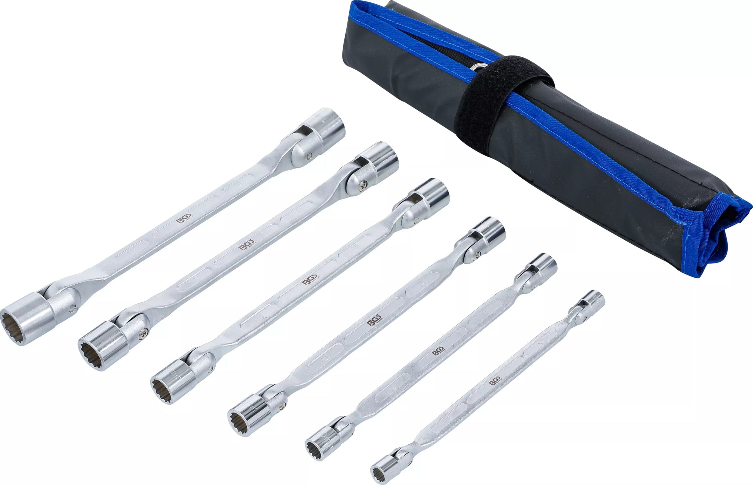 BGS technic Jeu de clés à œil doubles tête orientable | 6 pièces BGS technic Jeu de clés à œil doubles tête orientable | 6 pièces