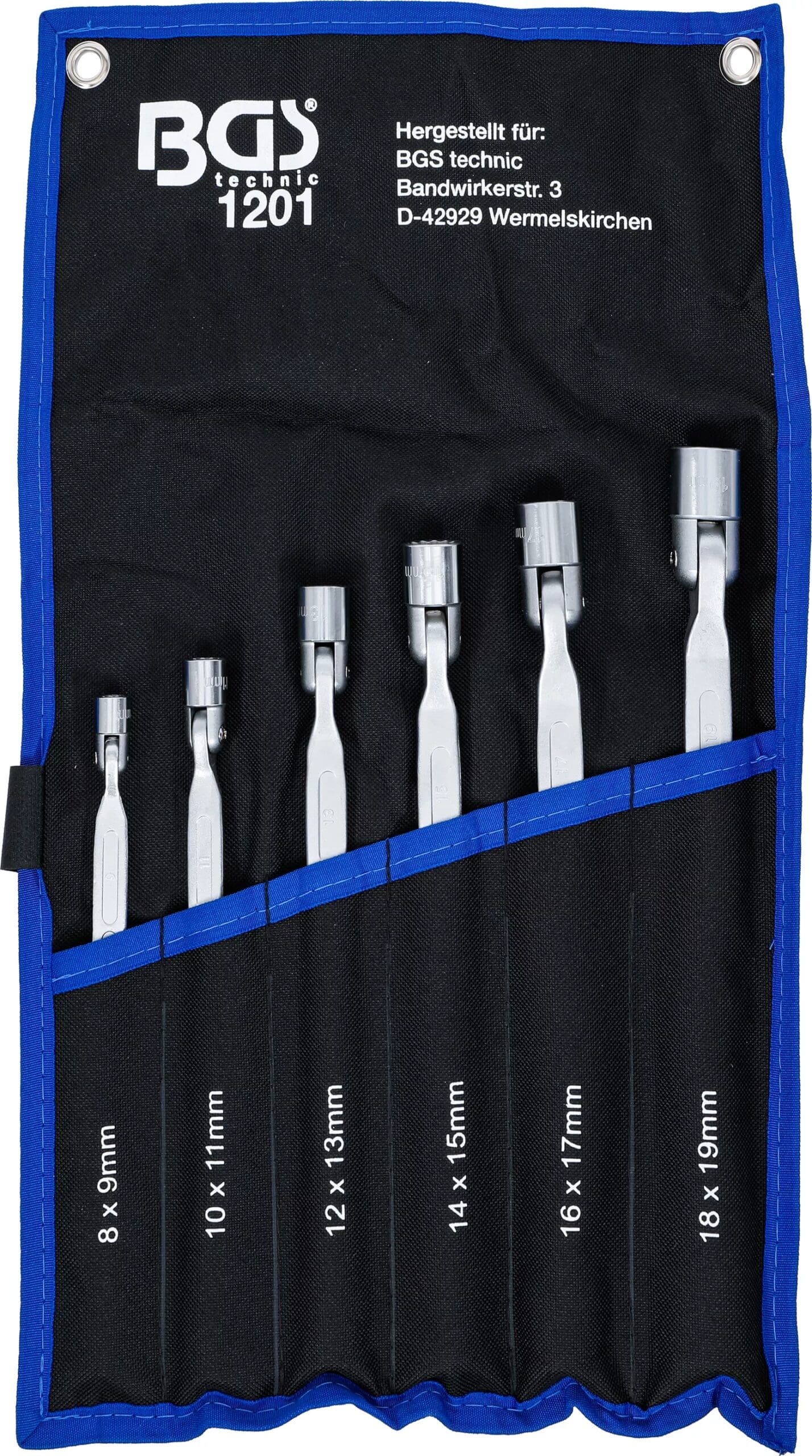 BGS technic Jeu de clés à œil doubles tête orientable | 6 pièces BGS technic Jeu de clés à œil doubles tête orientable | 6 pièces