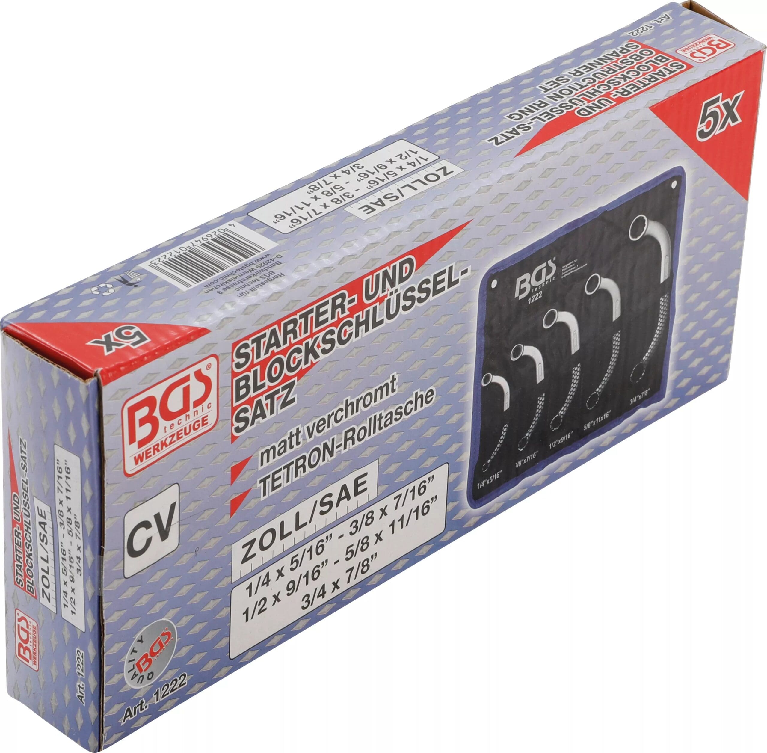 BGS technic Jeu de clés demi-lune | en pouce | 1/4" - 7/8" | 5 pièces BGS technic Jeu de clés demi-lune | en pouce | 1/4" - 7/8" | 5 pièces