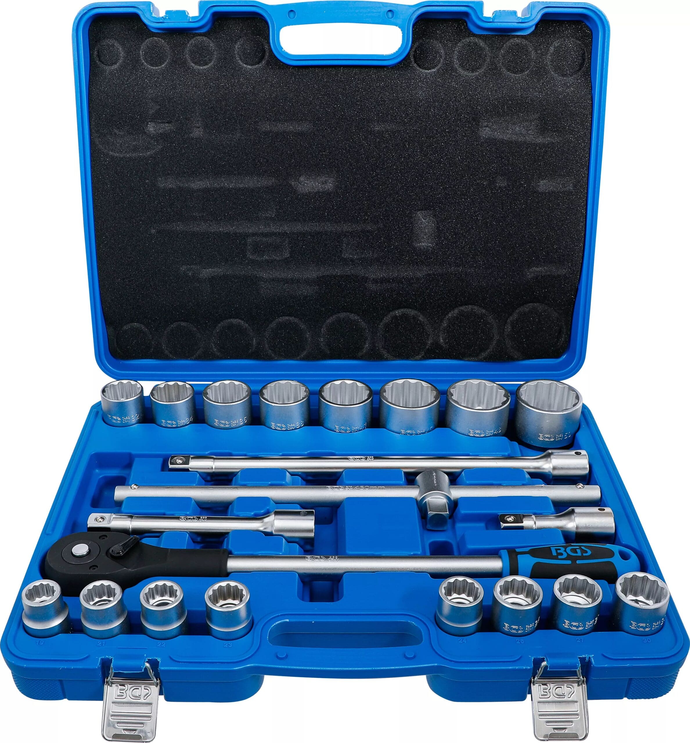 BGS technic Coffret de douilles douze pans | 20 mm (3/4") | 21 pièces