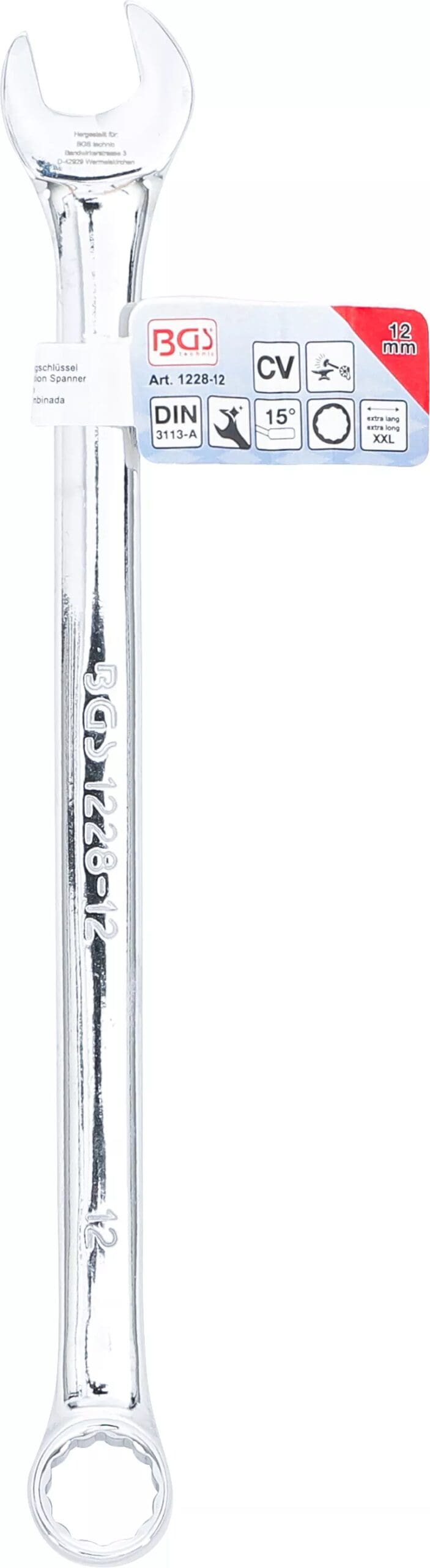 BGS technic Clé mixte | extra longue | 12 mm BGS technic Clé mixte | extra longue | 12 mm