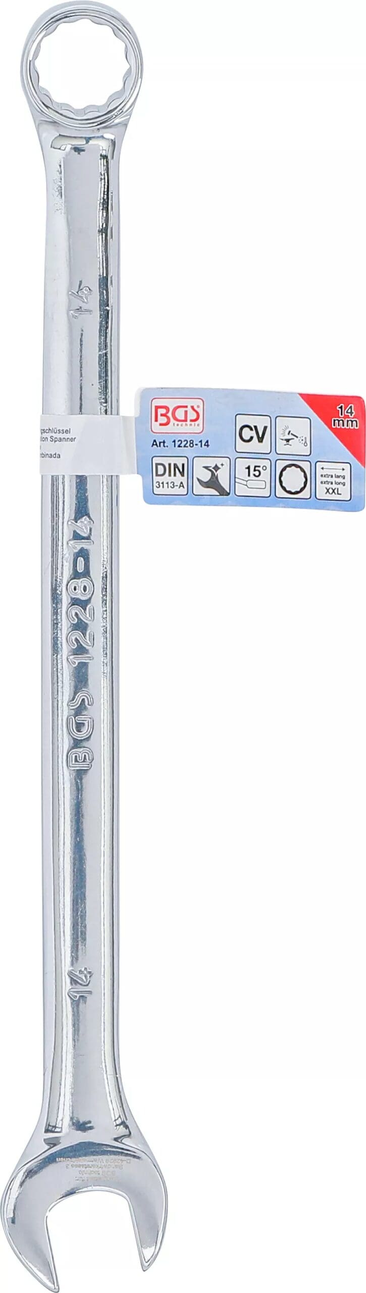 BGS technic Clé mixte | extra longue | 14 mm BGS technic Clé mixte | extra longue | 14 mm