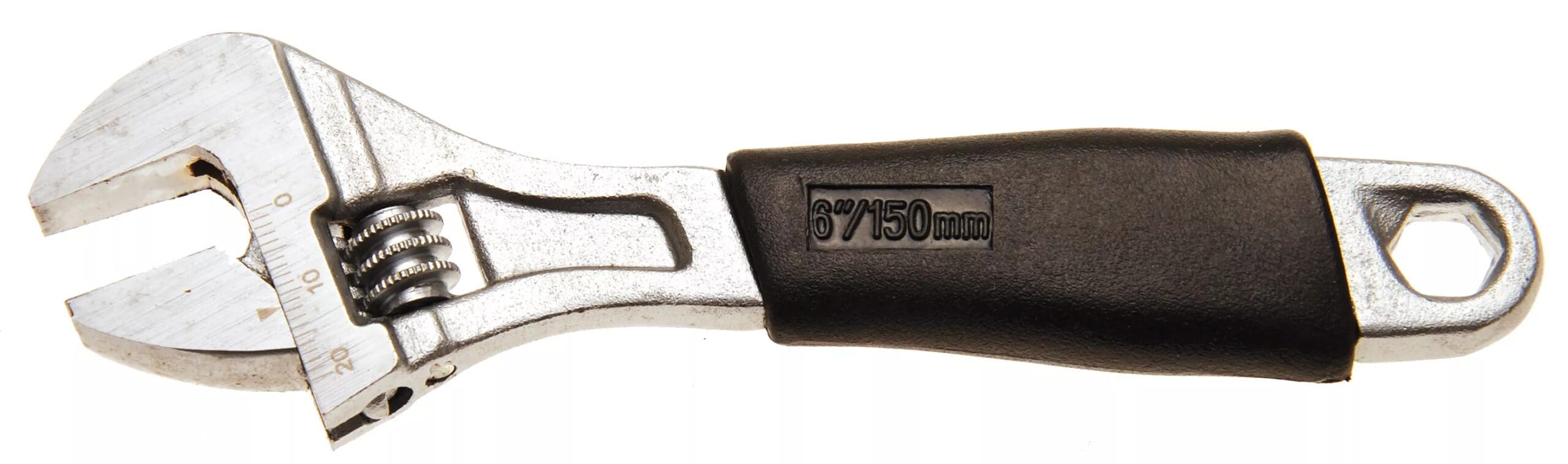 BGS technic Clé à molette avec poignée en plastique | ouverture max. 20 mm