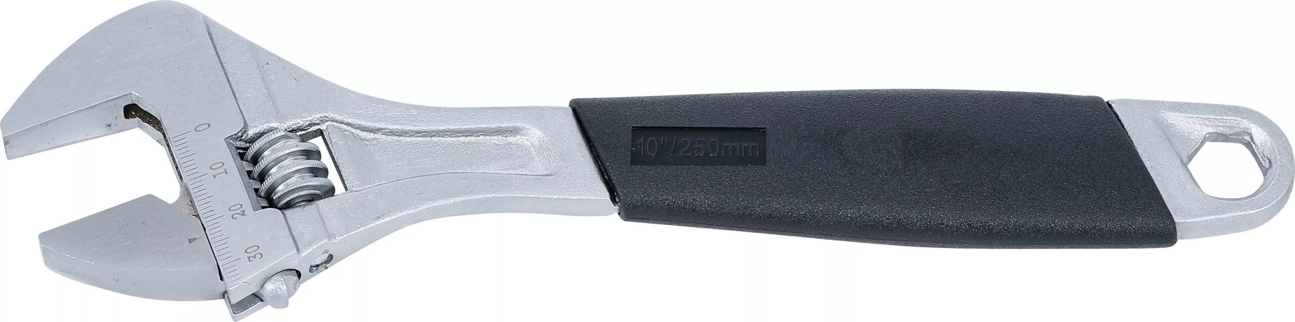 BGS technic Clé à molette avec poignée en plastique | ouverture max. 30 mm