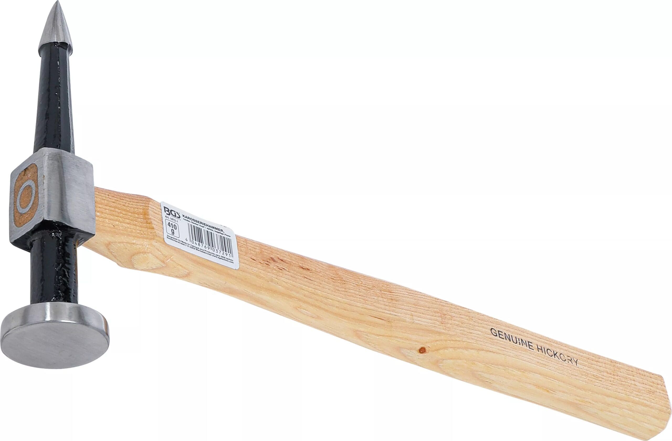 BGS technic Marteau de carrossiers | tête ronde et plate/pointe fine conique