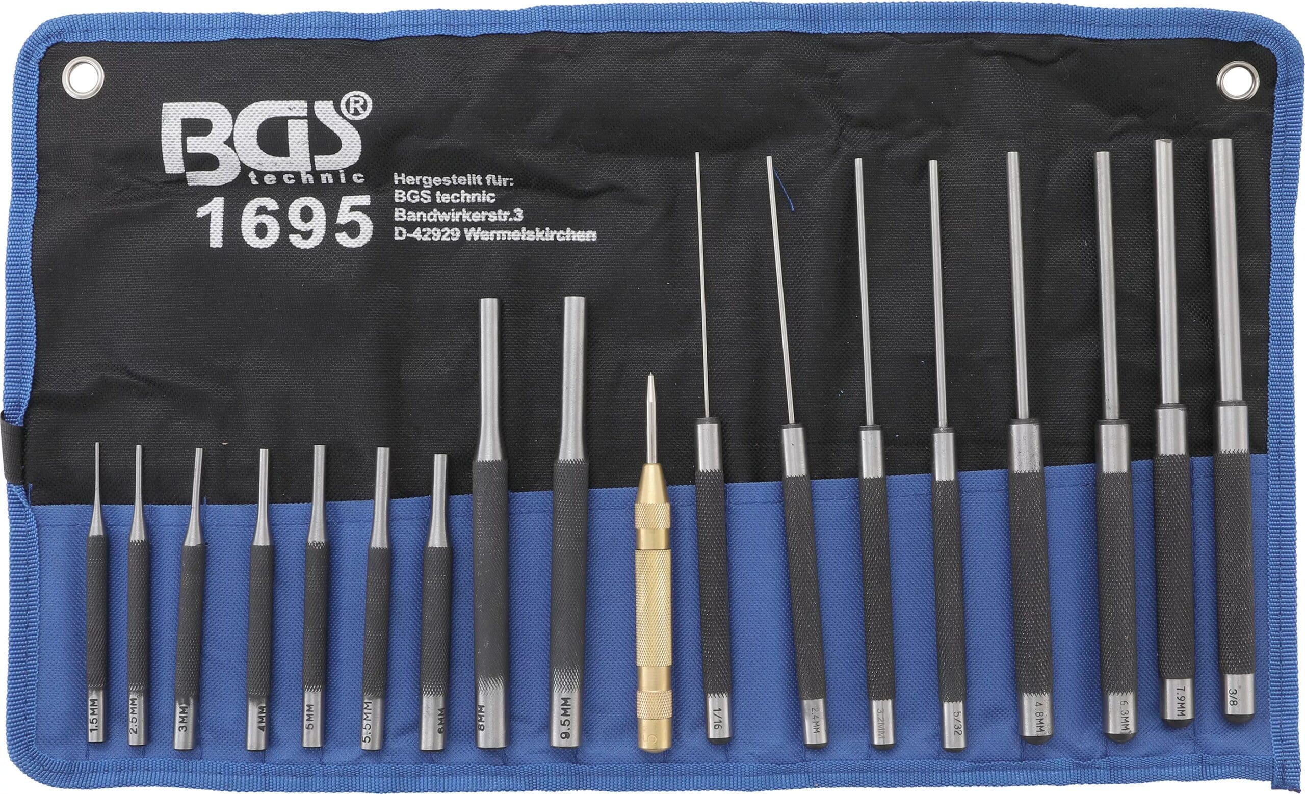 BGS technic Jeu de chasse-goupilles | 100-150-200 mm | 1