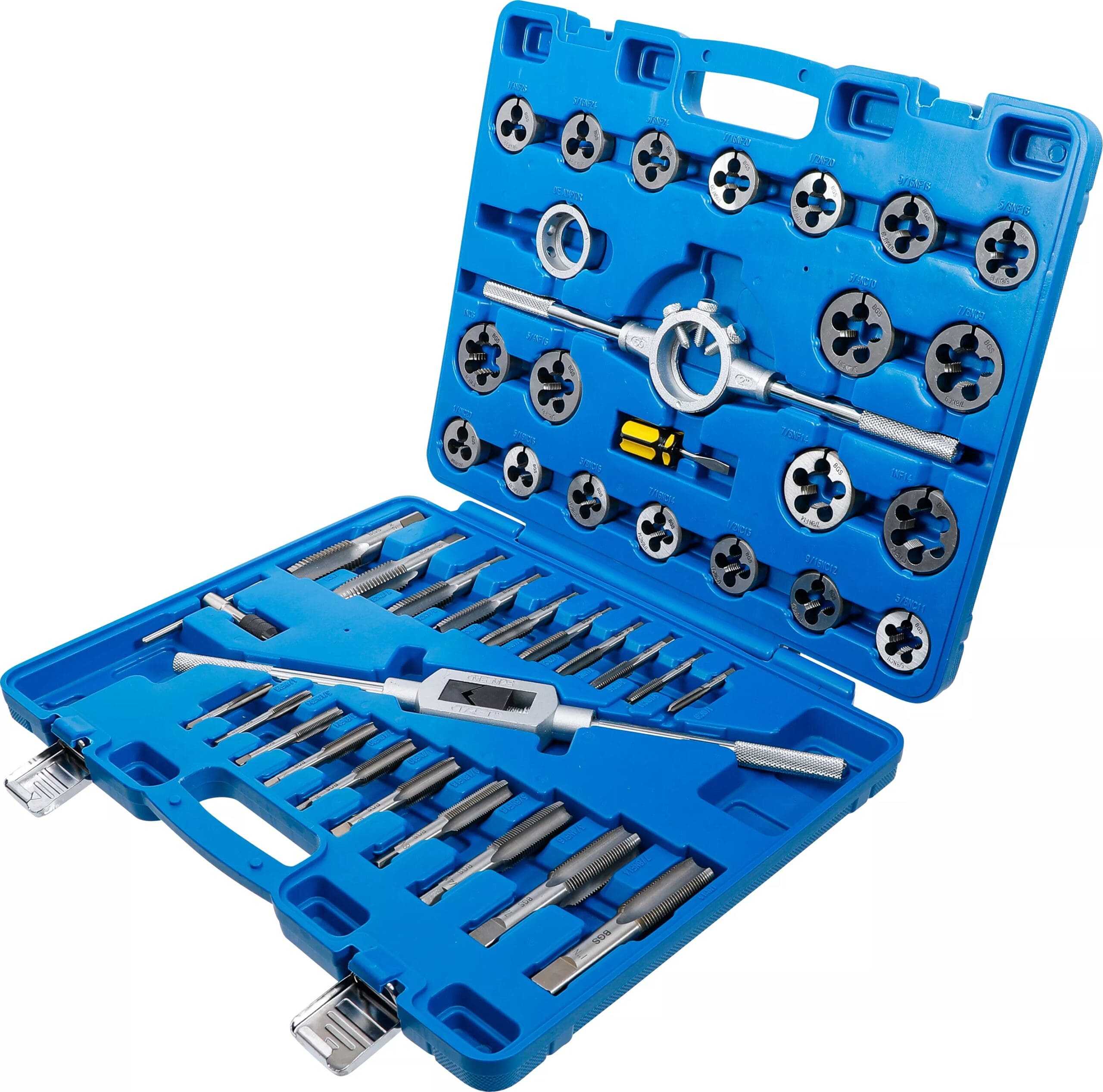 BGS technic Jeu de tarauds | en pouces | 1/4" - 1" | 45 pièces BGS technic Jeu de tarauds | en pouces | 1/4" - 1" | 45 pièces