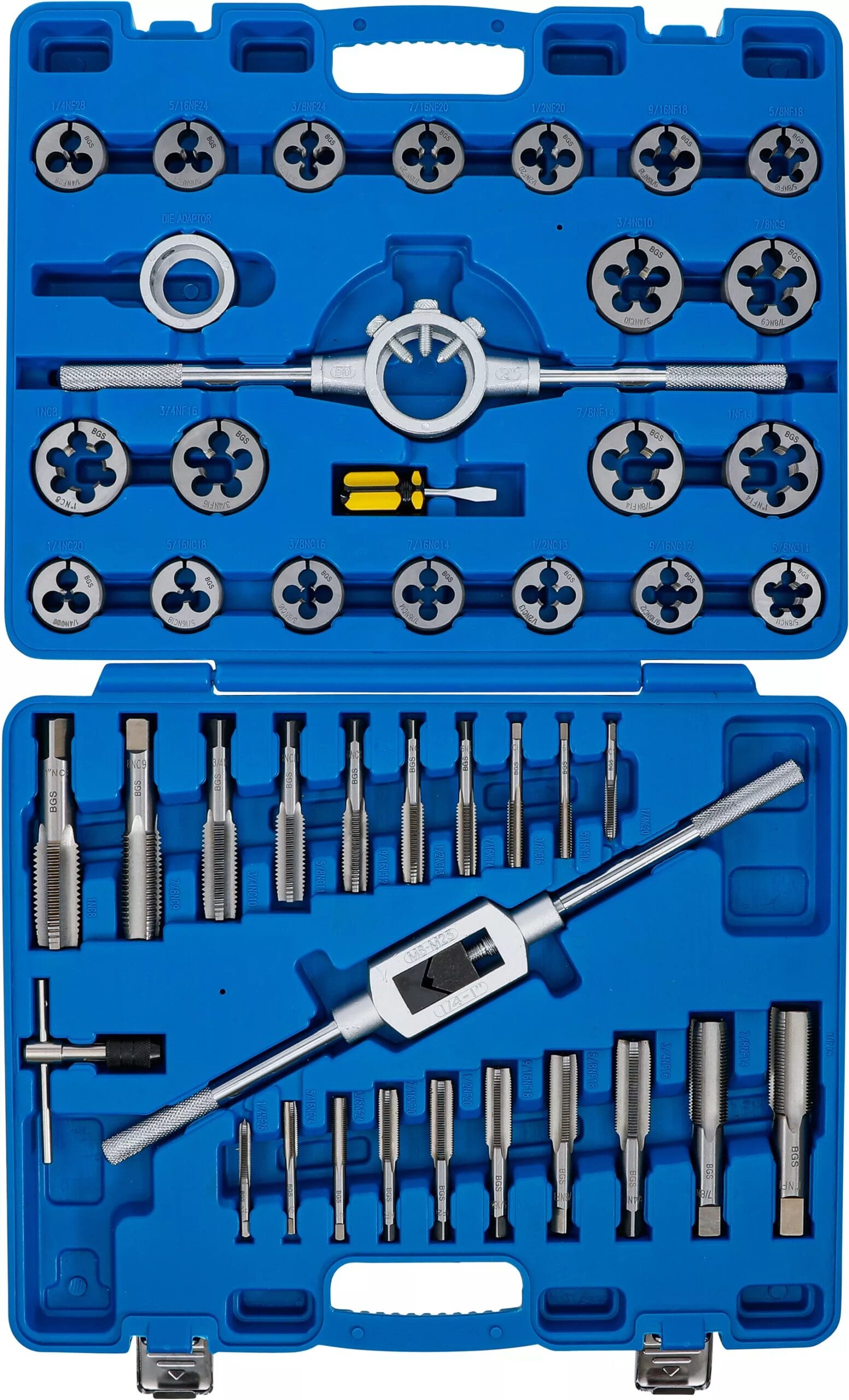 BGS technic Jeu de tarauds | en pouces | 1/4" - 1" | 45 pièces BGS technic Jeu de tarauds | en pouces | 1/4" - 1" | 45 pièces