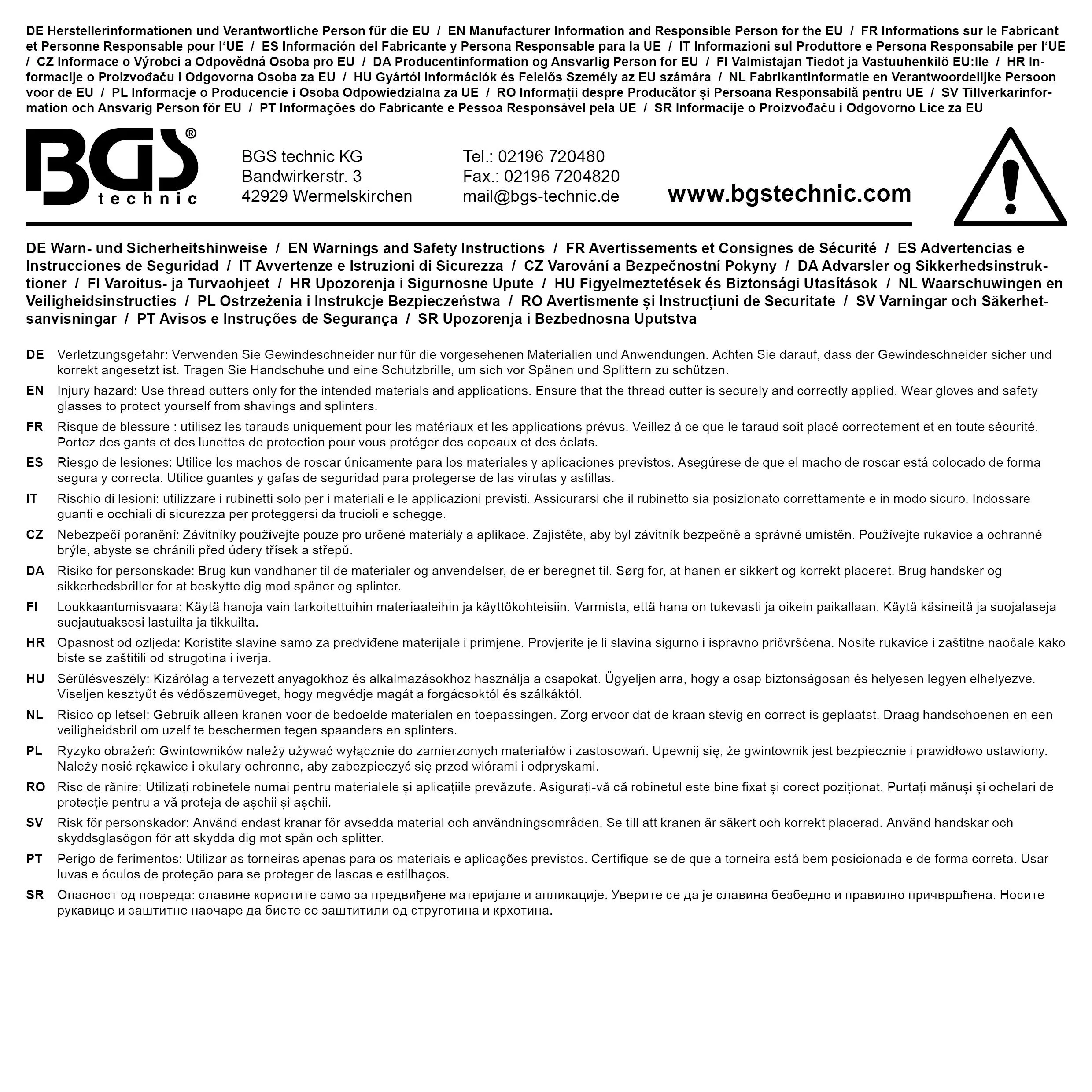 BGS technic Jeu de tarauds | en pouces | 1/4" - 1" | 45 pièces BGS technic Jeu de tarauds | en pouces | 1/4" - 1" | 45 pièces