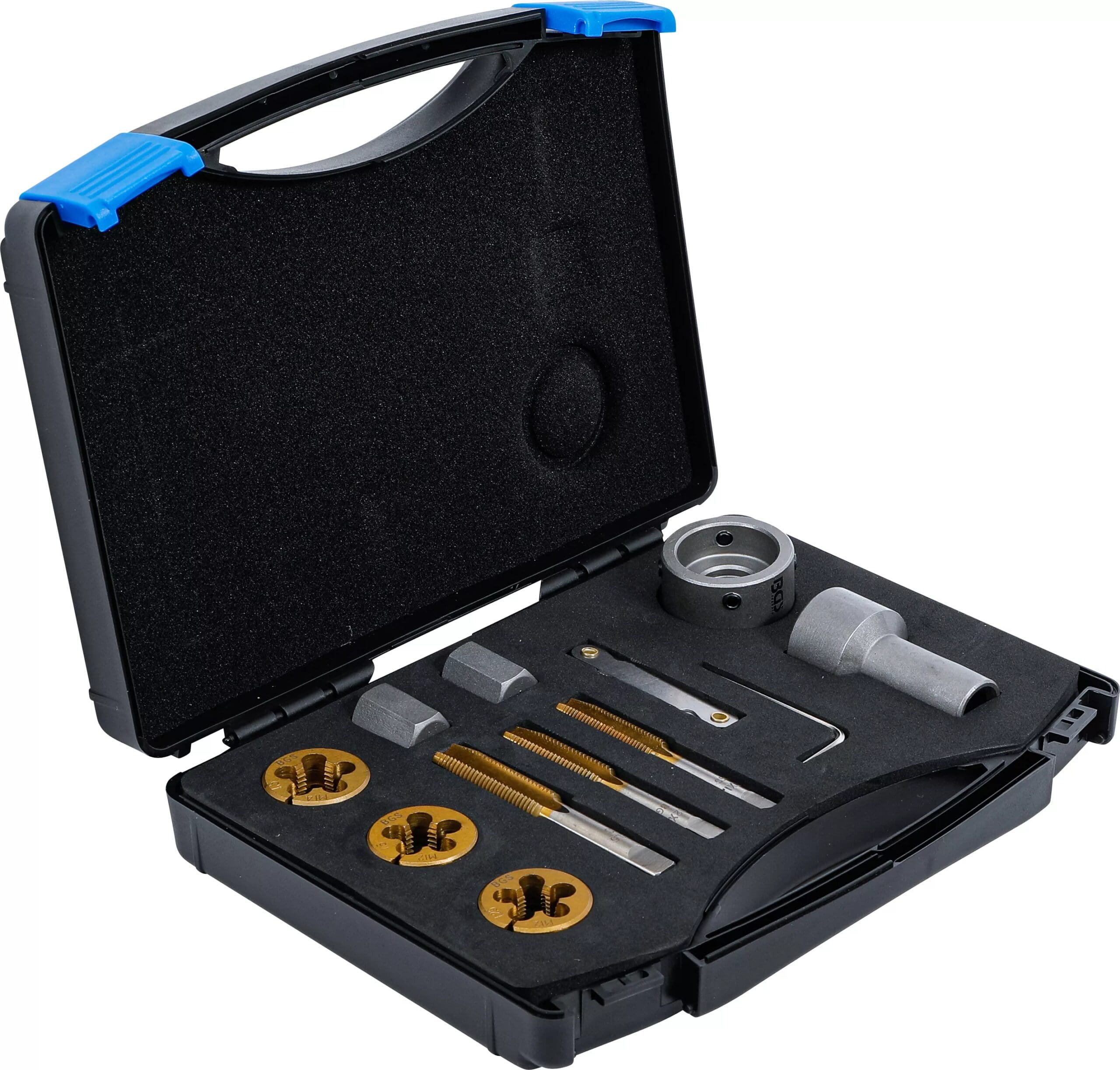 BGS technic Jeu de forets et filières pour écrous et boulons de roues | 12 pièces BGS technic Jeu de forets et filières pour écrous et boulons de roues | 12 pièces