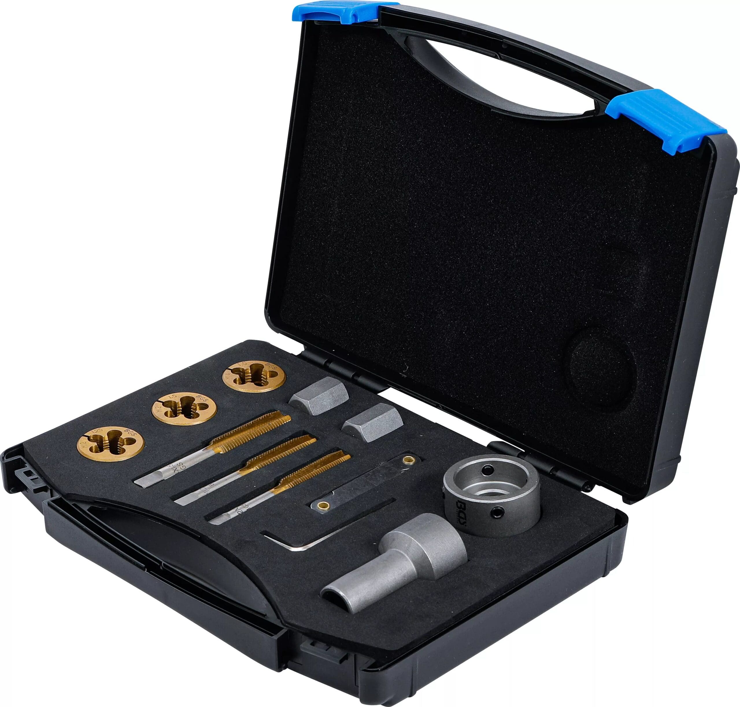 BGS technic Jeu de forets et filières pour écrous et boulons de roues | 12 pièces BGS technic Jeu de forets et filières pour écrous et boulons de roues | 12 pièces