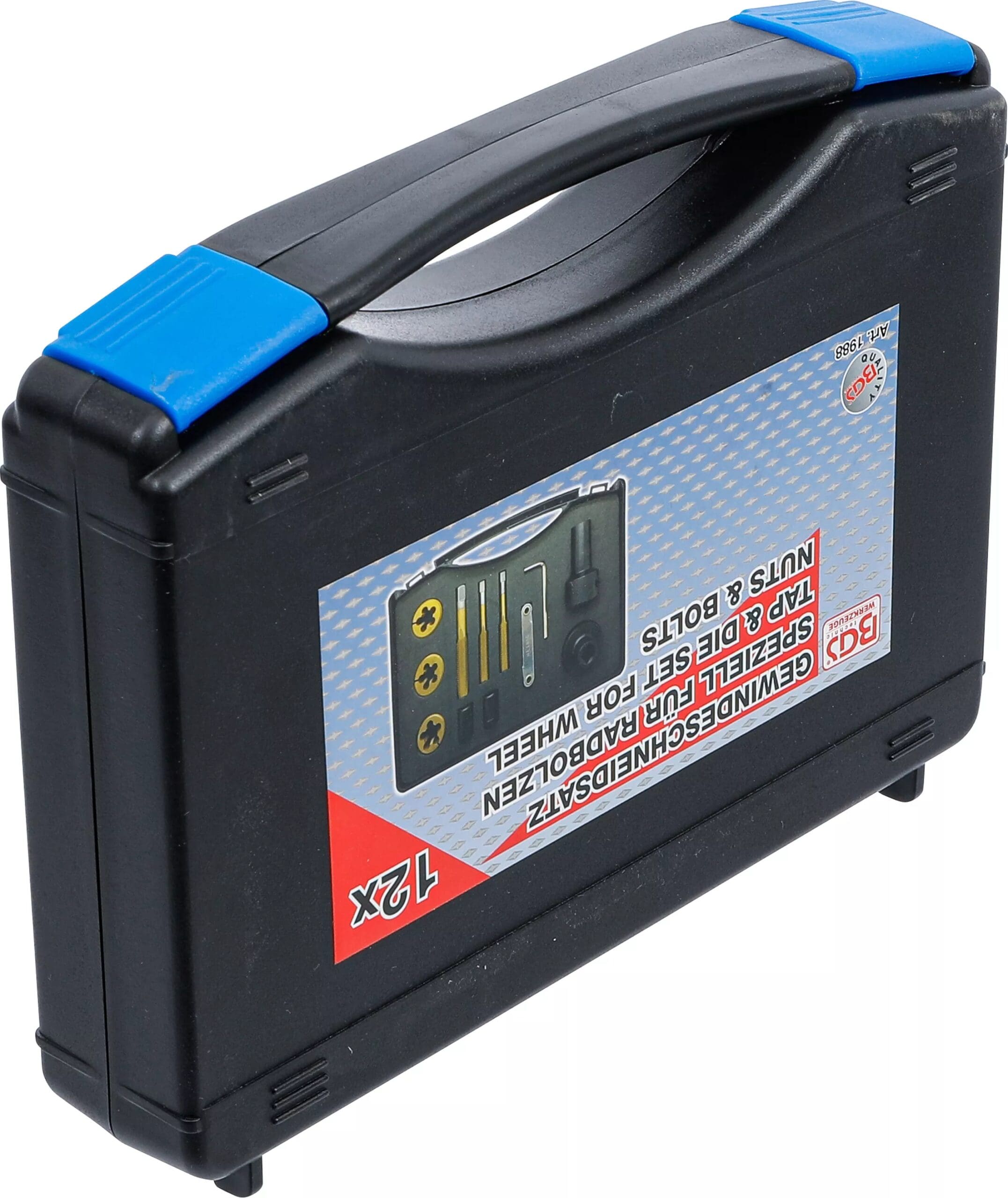 BGS technic Jeu de forets et filières pour écrous et boulons de roues | 12 pièces BGS technic Jeu de forets et filières pour écrous et boulons de roues | 12 pièces