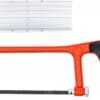BGS technic Arc de scie en aluminium | y compris boîte à onglets et lame de scie | 150 mm