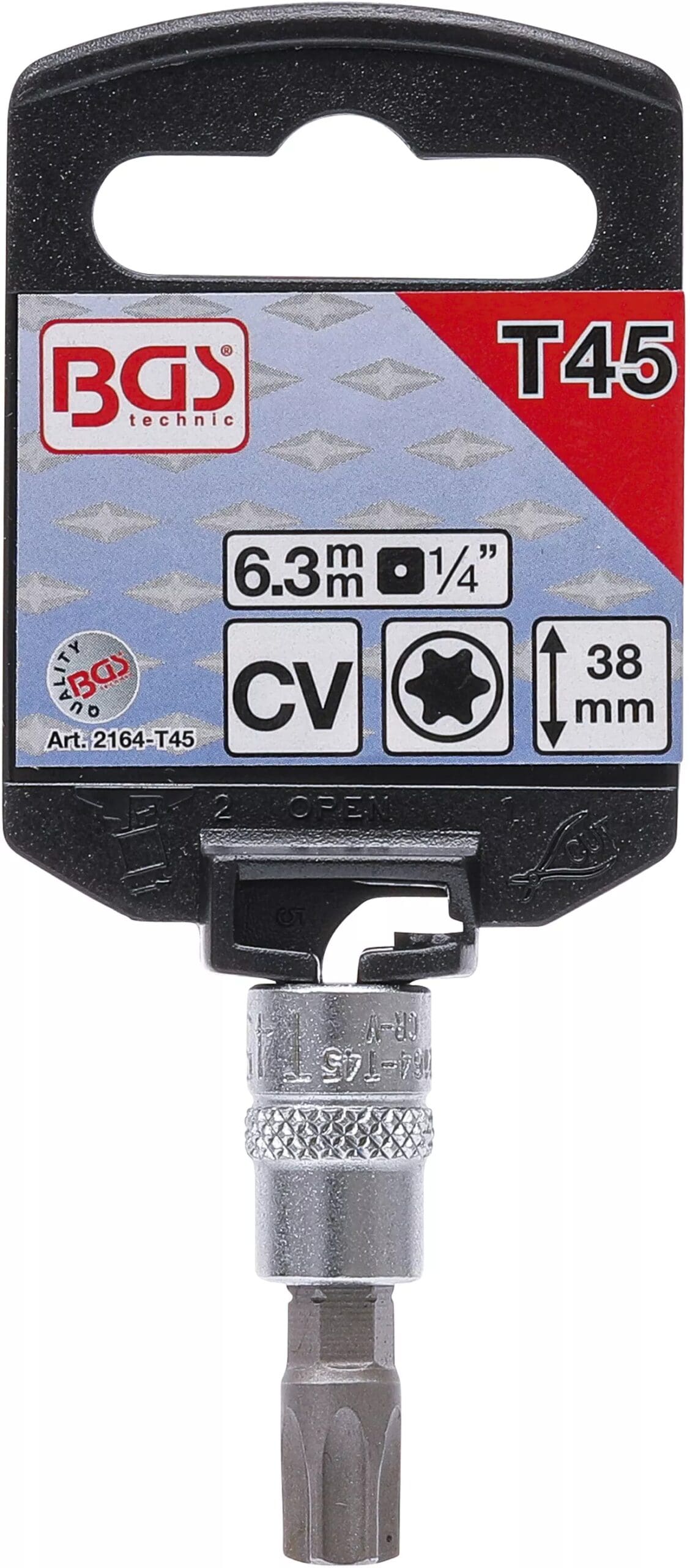 3 mm (1/4") | profil T (pour Torx) T45 3 mm (1/4") | profil T (pour Torx) T45