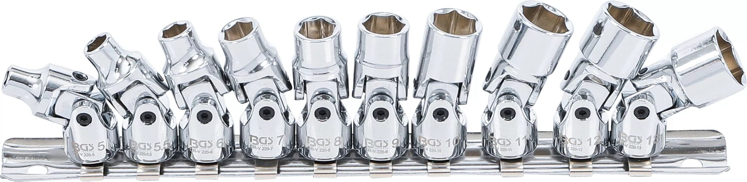 BGS technic Coffret de douilles articulées | 6