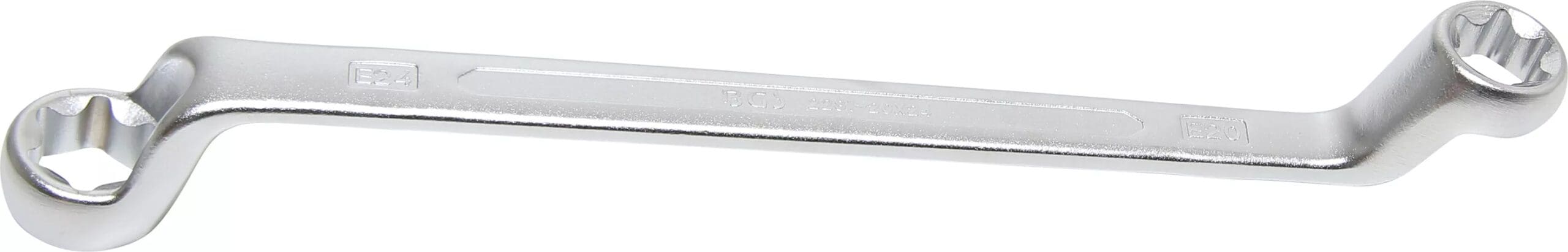 BGS technic Clé polygonales double embouts avec têtes polygonales profil E | coudées | E20 x E24