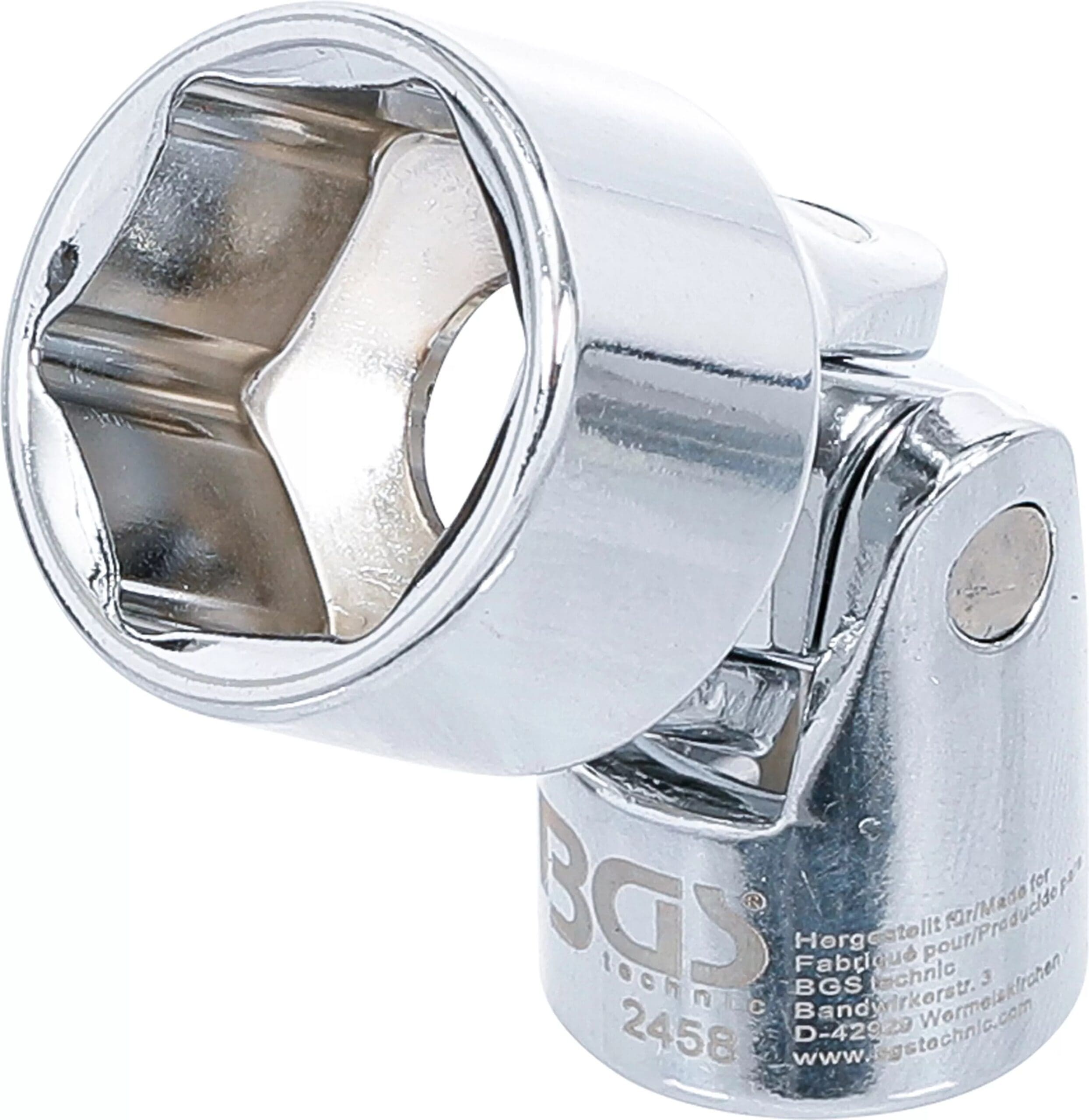 BGS technic Douille d'articulation à cardans six pans | 10 mm (3/8") | 18 mm BGS technic Douille d'articulation à cardans six pans | 10 mm (3/8") | 18 mm