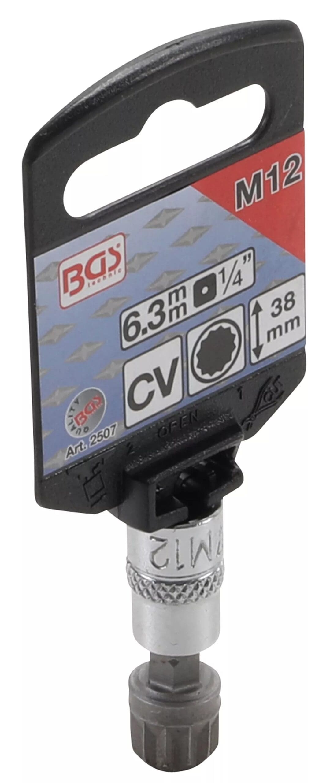 3 mm (1/4") | denture multiple intérieure (pour XZN) M12 3 mm (1/4") | denture multiple intérieure (pour XZN) M12