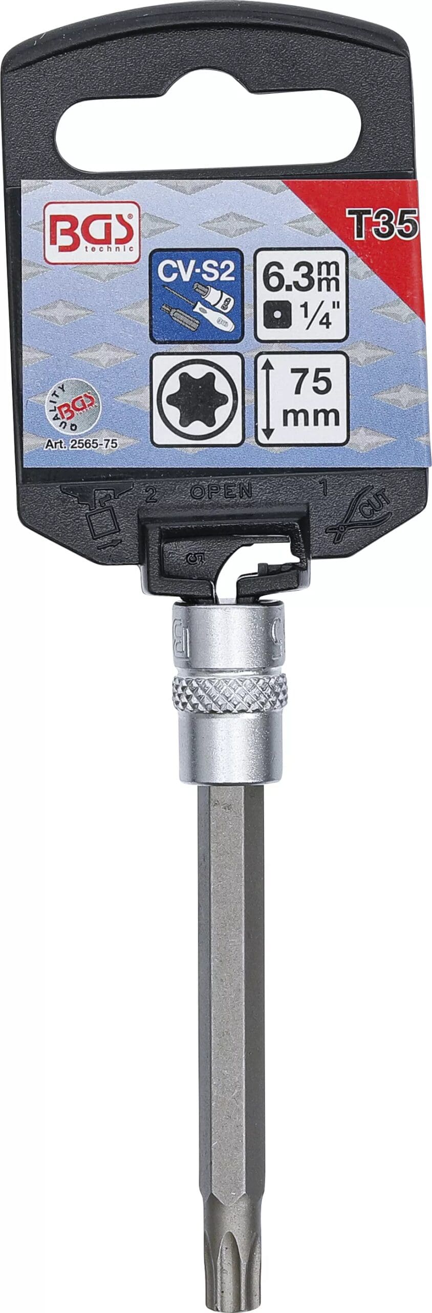 3 mm (1/4") | profil T (pour Torx) T35 3 mm (1/4") | profil T (pour Torx) T35