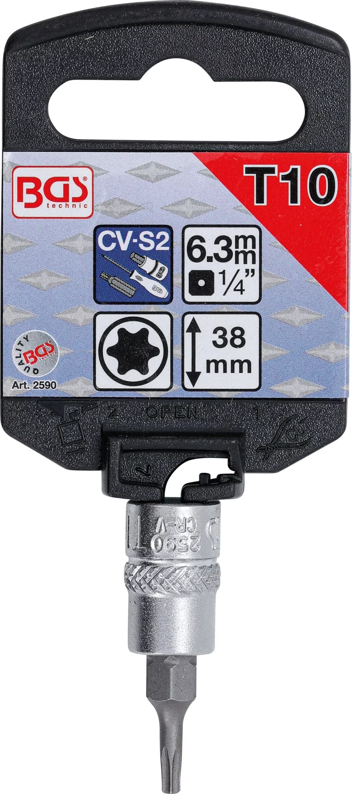 3 mm (1/4") | profil T (pour Torx) T10 3 mm (1/4") | profil T (pour Torx) T10