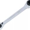 BGS technic Clé à cliquet | 4-en-1 | 10 x 13 - 17 x 19 mm