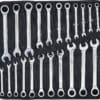 BGS technic Jeu de clés mixtes à cliquet | métriques + pouces | 22 pièces