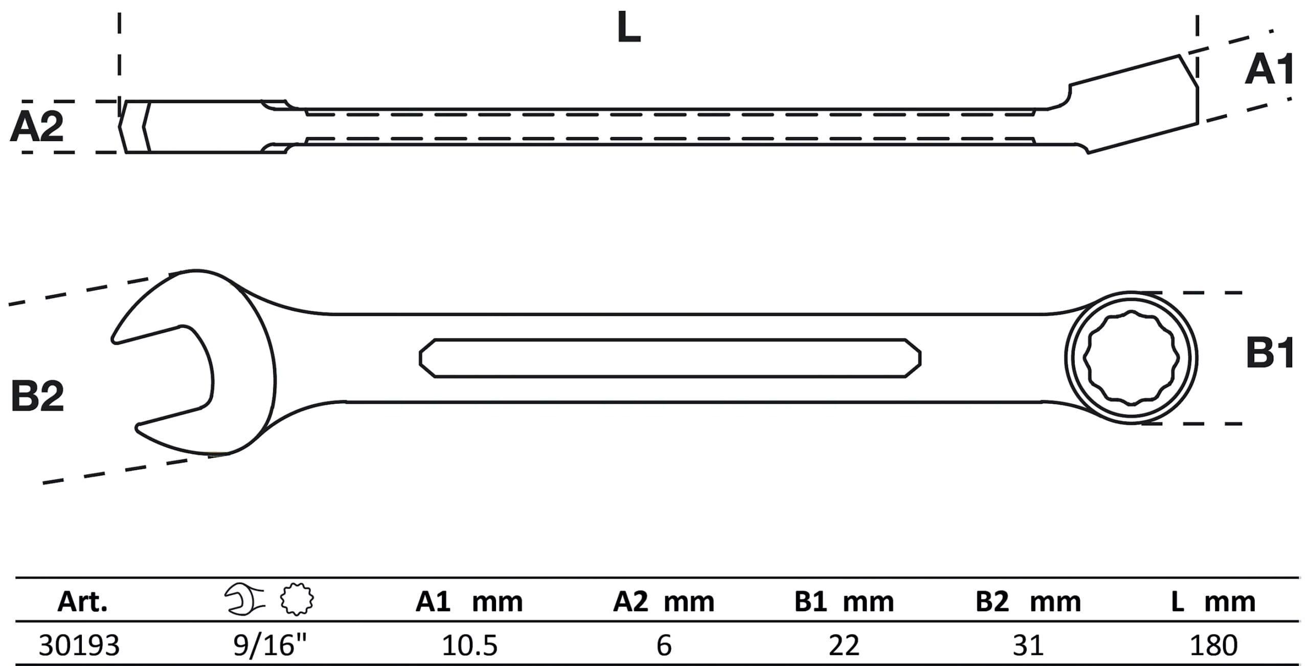 BGS technic Clé mixte | 9/16" BGS technic Clé mixte | 9/16"
