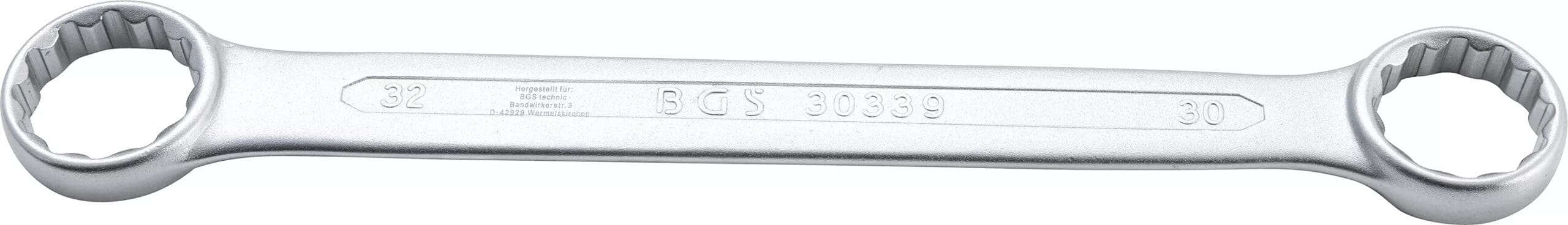 BGS technic Clé polygonales double embouts | extra plate | 30 x 32 mm