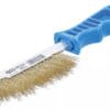 BGS technic Brosse en fil d’acier | laitonnée | 260 mm