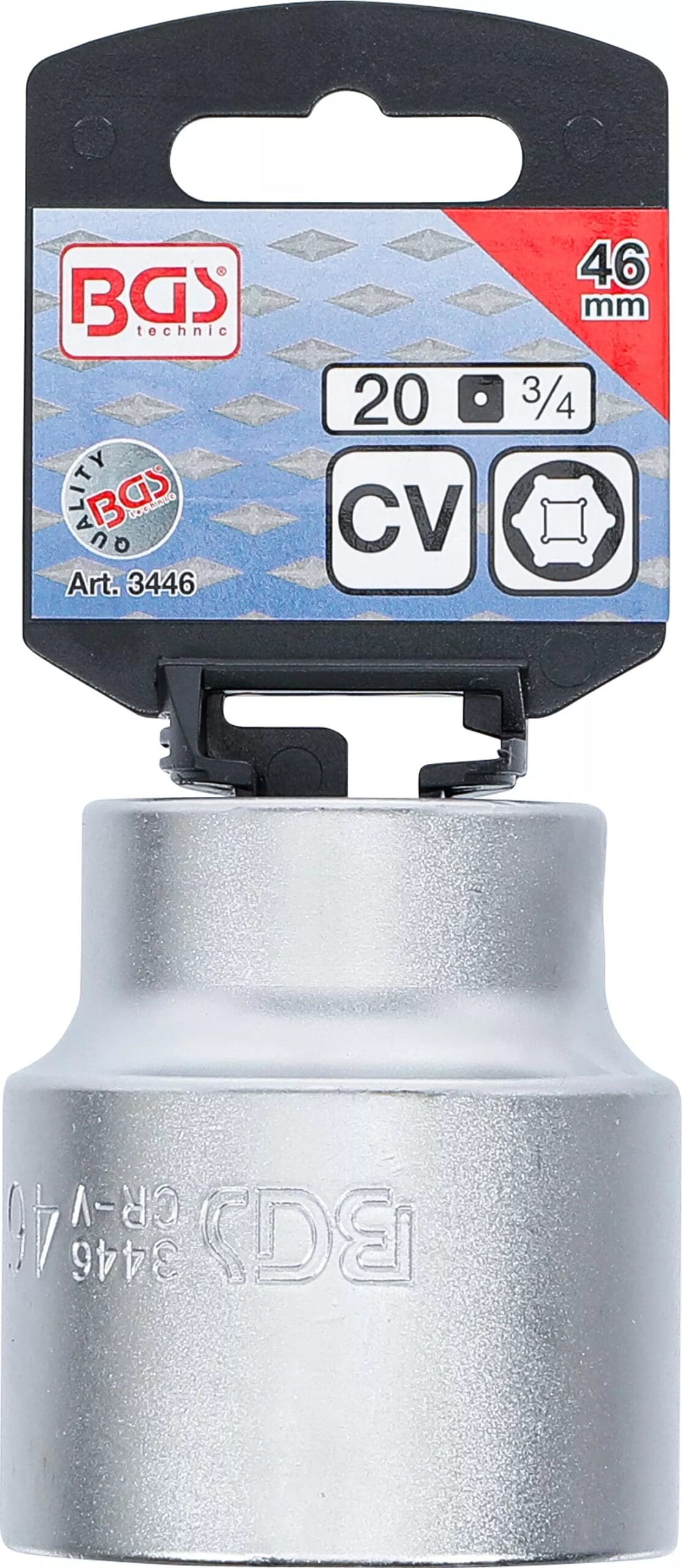 six pans | 20 mm (3/4") | 46 mm six pans | 20 mm (3/4") | 46 mm