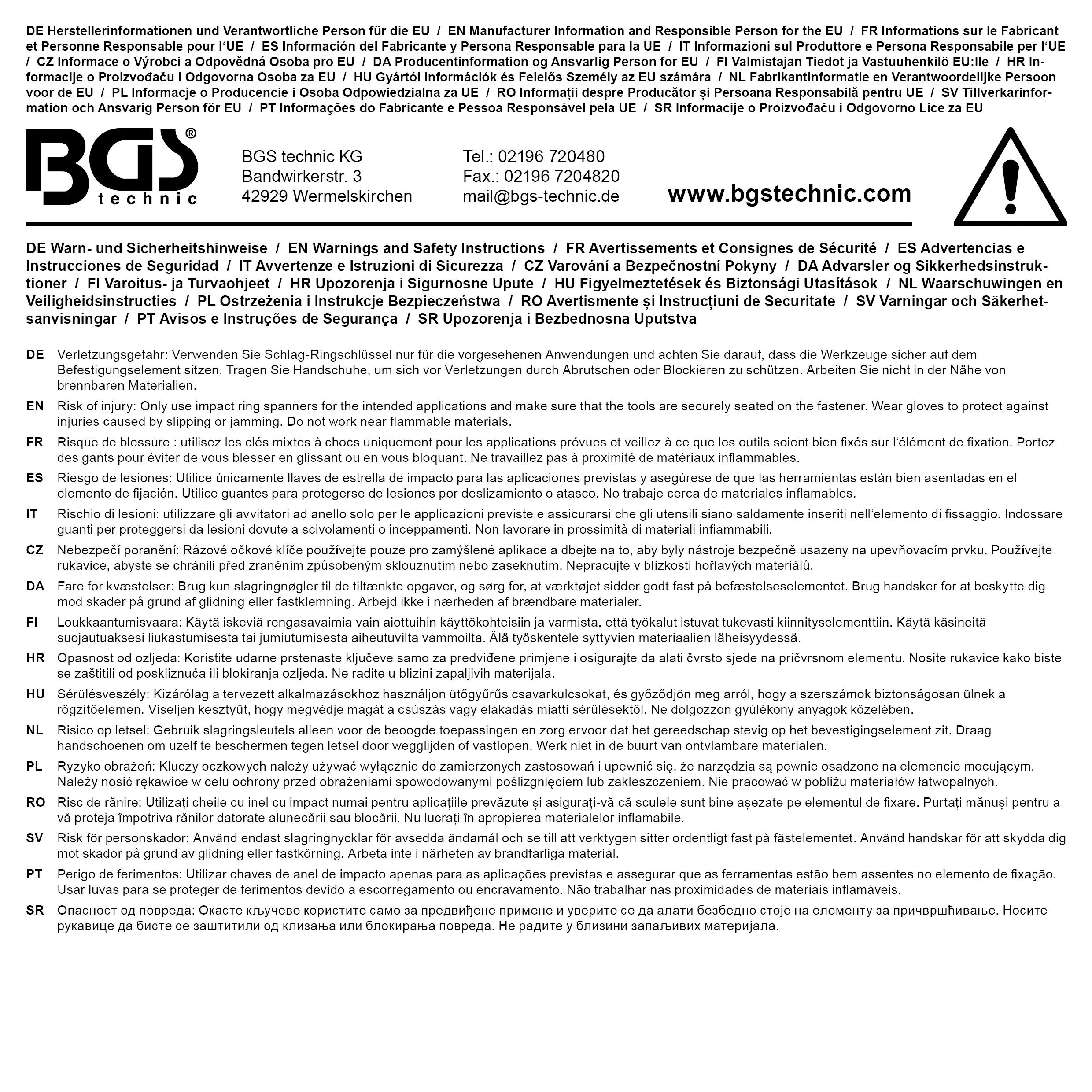 BGS technic Clé annulaire de percussion | 80 mm BGS technic Clé annulaire de percussion | 80 mm