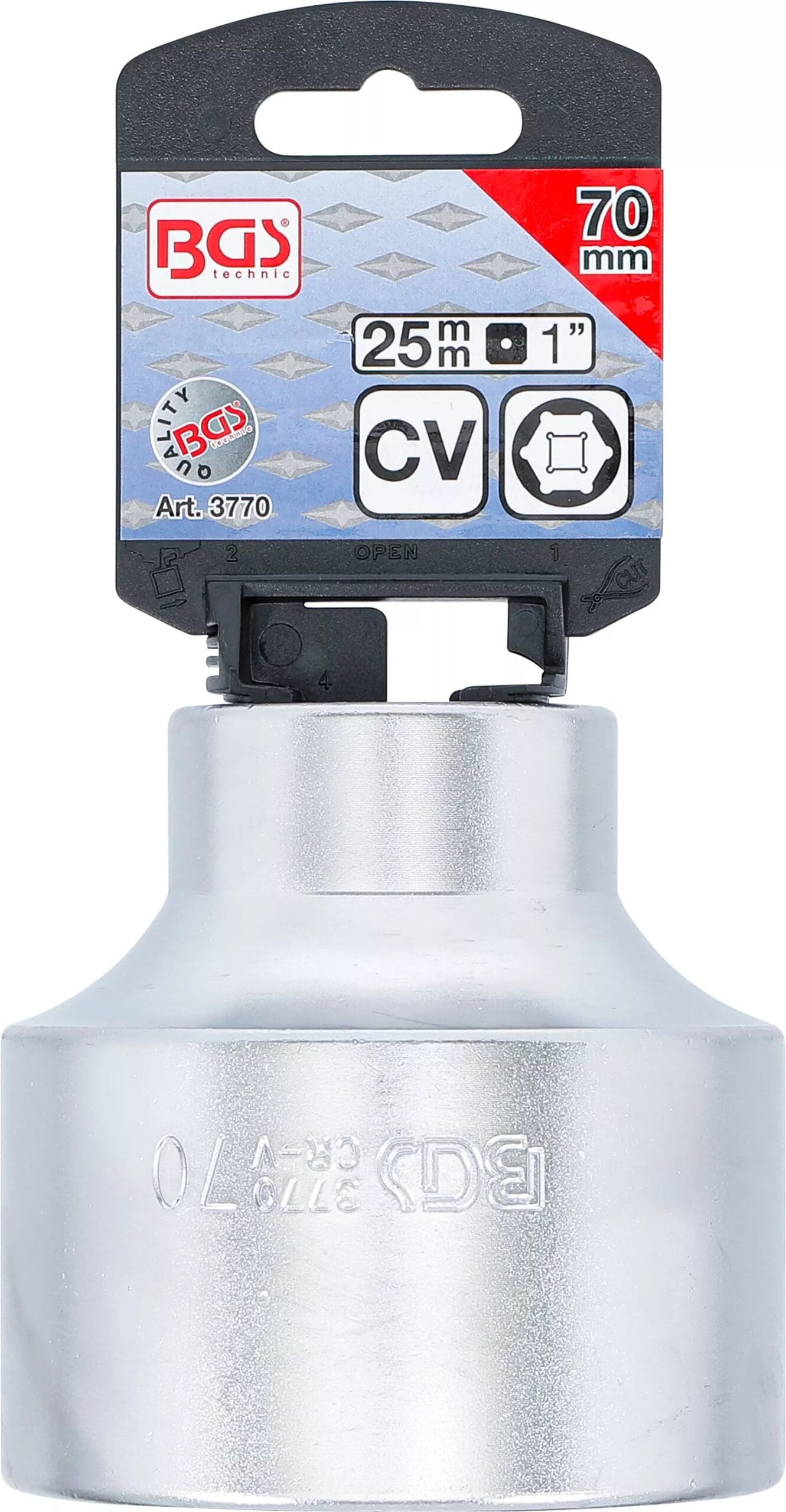 six pans | 25 mm (1") | 70 mm six pans | 25 mm (1") | 70 mm