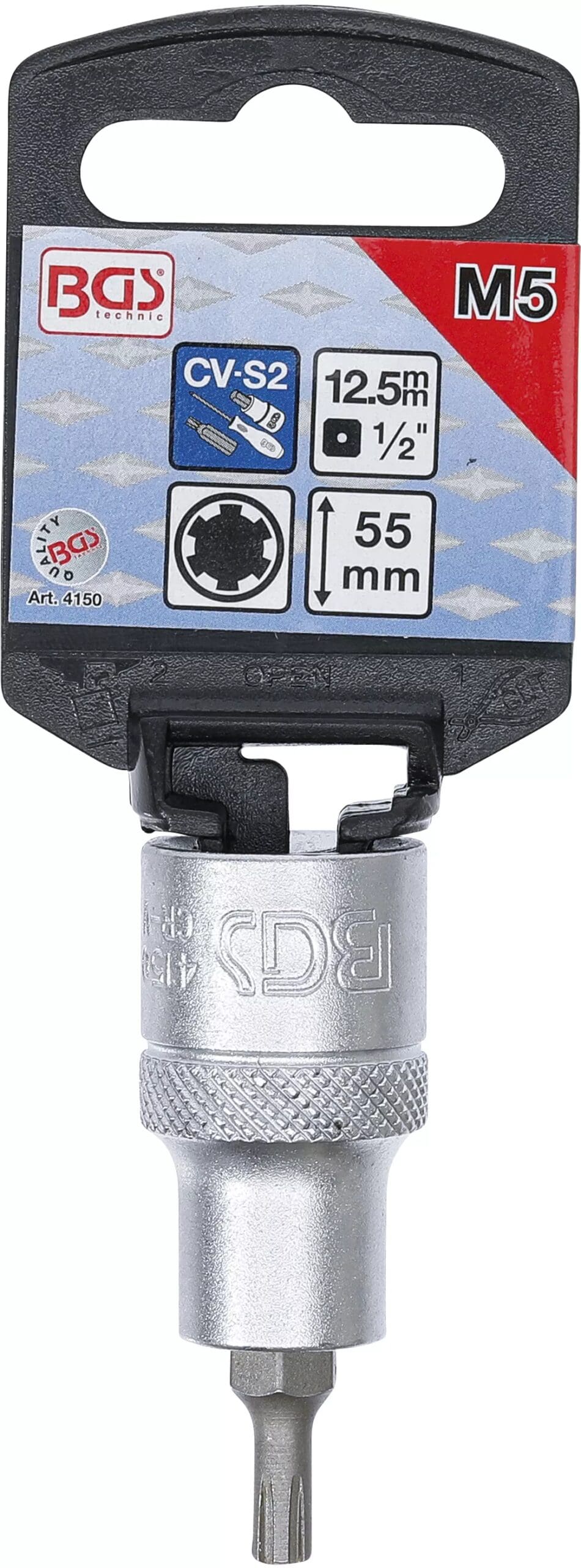 5 mm (1/2") | profil cannelé (pour RIBE) M5 5 mm (1/2") | profil cannelé (pour RIBE) M5