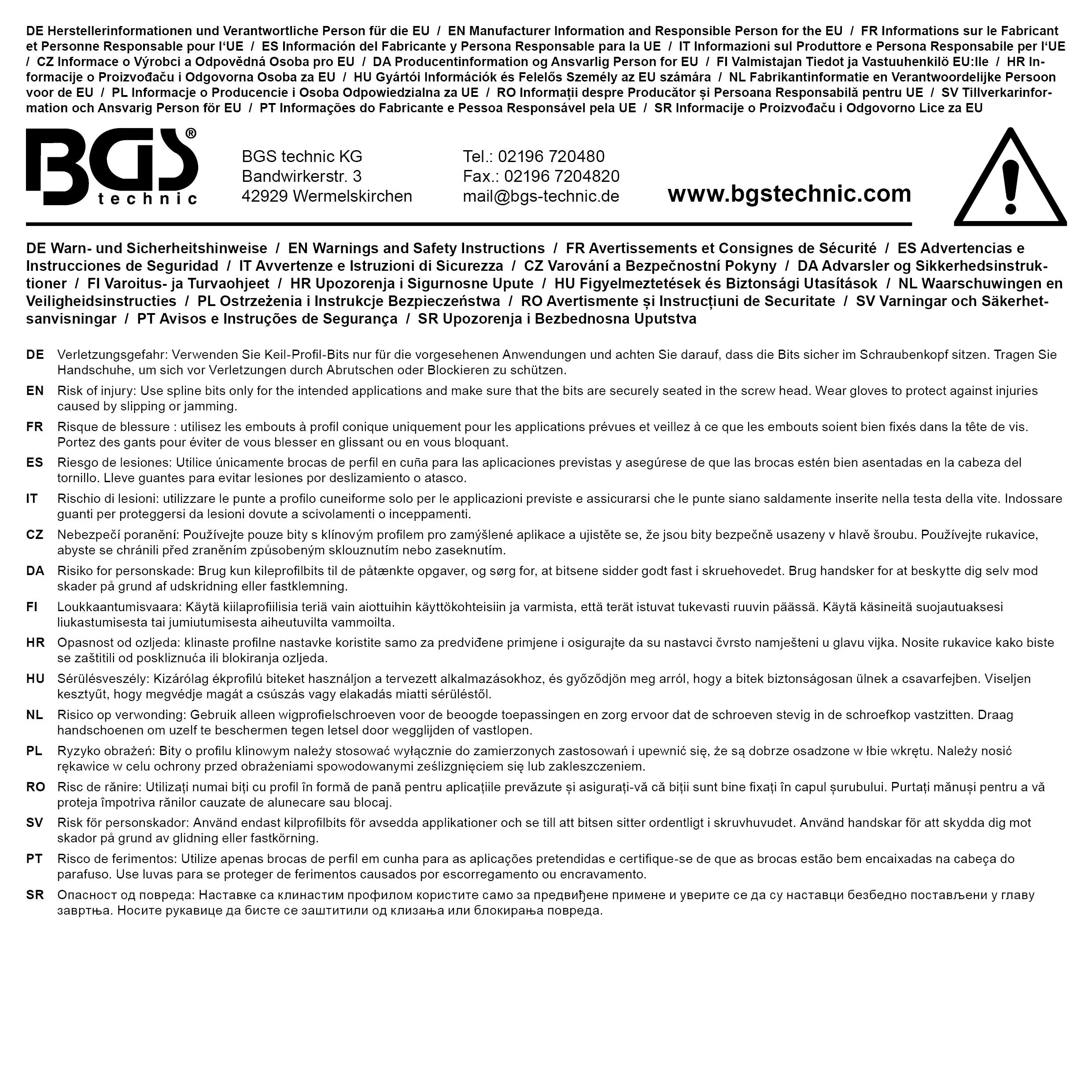 BGS technic Douille à embouts | 12 BGS technic Douille à embouts | 12