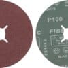 BGS technic Jeu de disques abrasifs à fibres | grain 100 | oxyde d’aluminium | 10 pièces