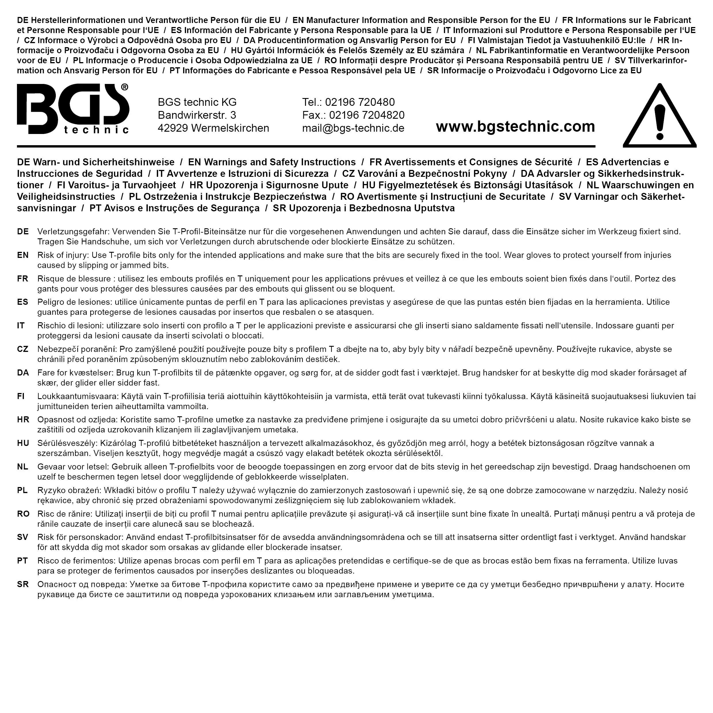 BGS technic Douille à embouts | longueur 100 mm | 6 BGS technic Douille à embouts | longueur 100 mm | 6