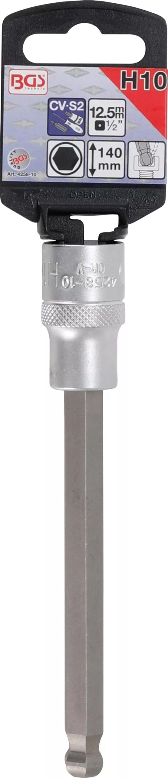 5 mm (1/2") | six pans intérieurs avec tête sphérique 10 mm 5 mm (1/2") | six pans intérieurs avec tête sphérique 10 mm