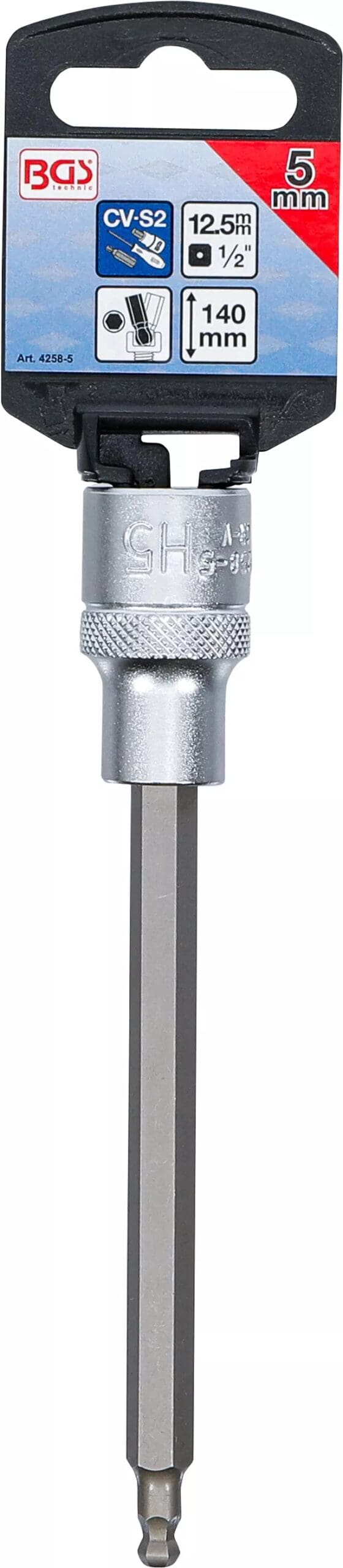 5 mm (1/2") | six pans intérieurs avec tête sphérique 5 mm 5 mm (1/2") | six pans intérieurs avec tête sphérique 5 mm