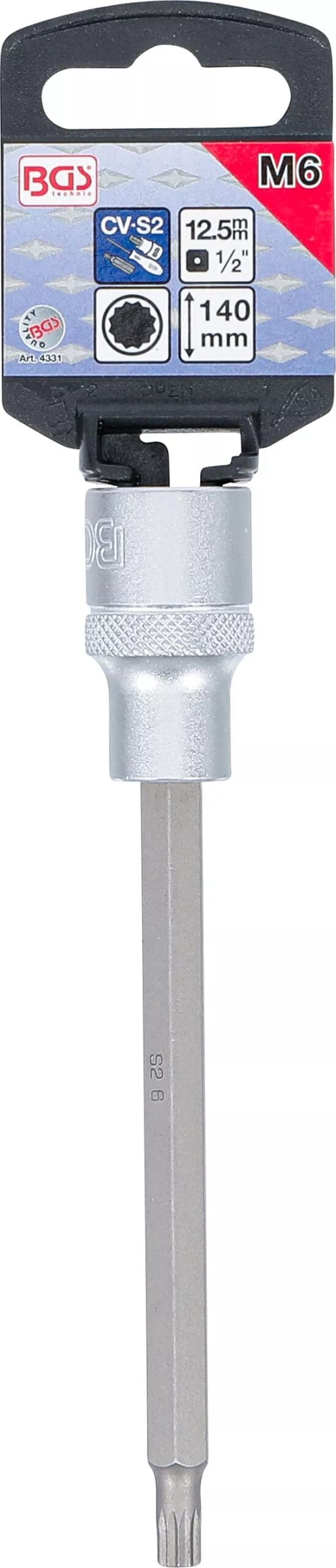 5 mm (1/2") | denture multiple intérieure (pour XZN) M6 5 mm (1/2") | denture multiple intérieure (pour XZN) M6