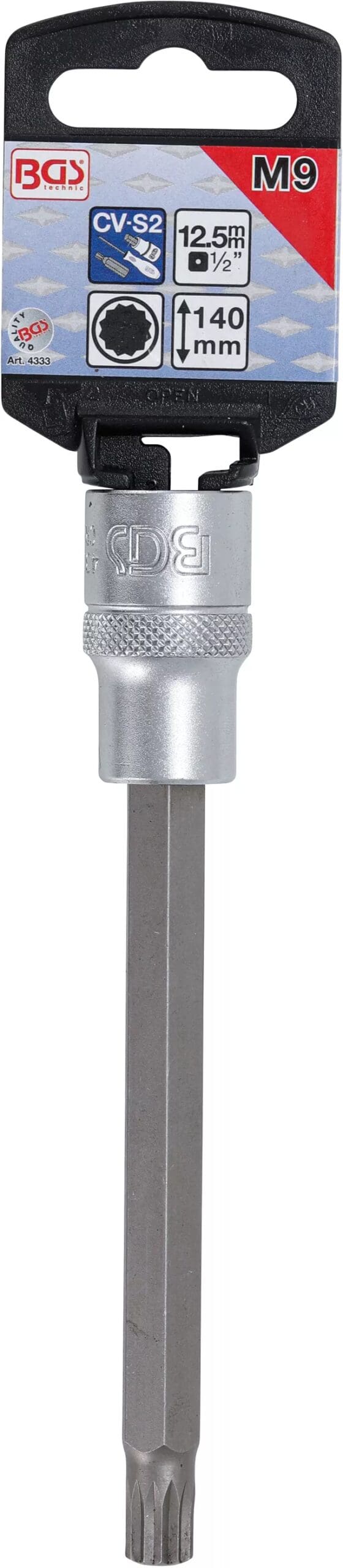 5 mm (1/2") | denture multiple intérieure (pour XZN) M9 5 mm (1/2") | denture multiple intérieure (pour XZN) M9