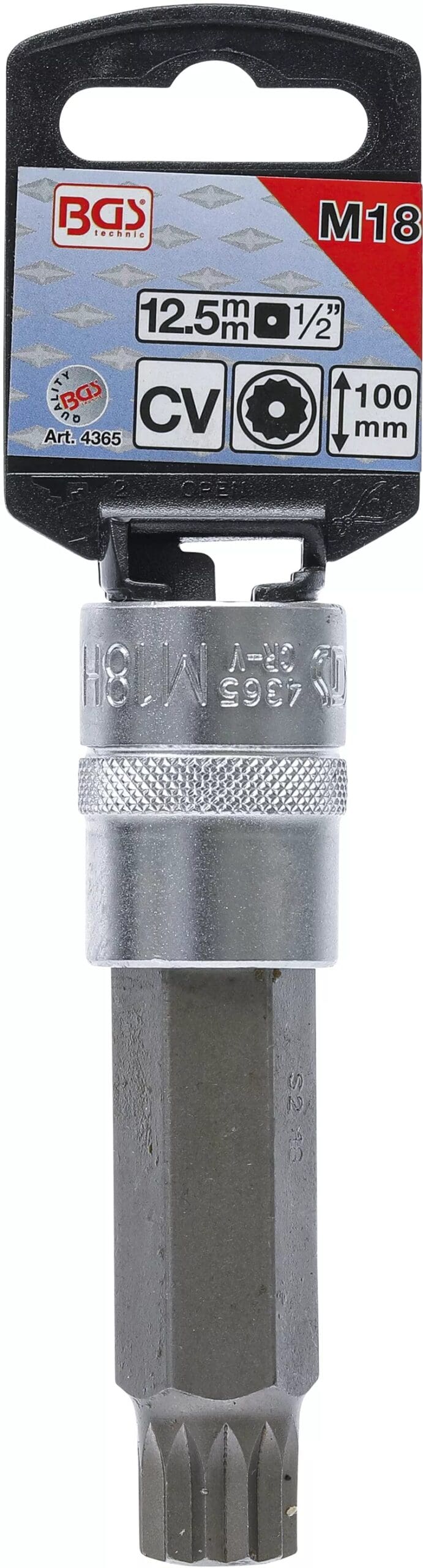 5 mm (1/2") | denture multiple intérieure (pour XZN) avec perçage M18 5 mm (1/2") | denture multiple intérieure (pour XZN) avec perçage M18