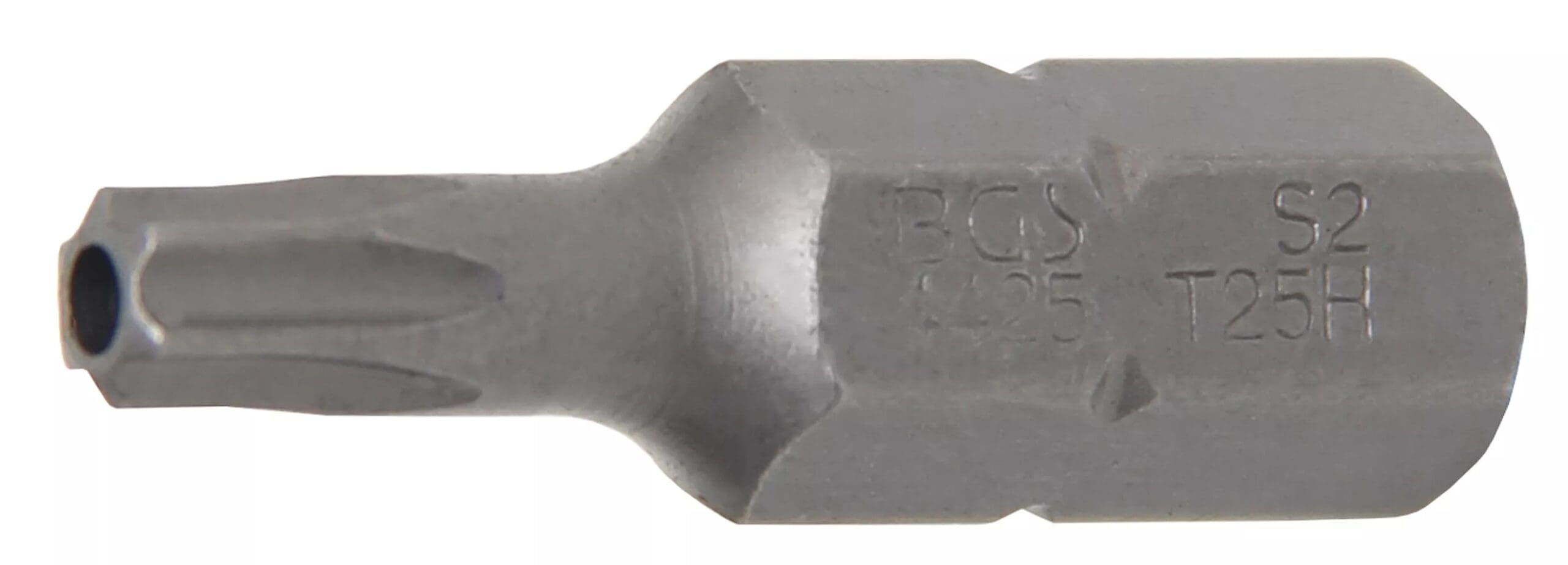BGS technic Embout | Longueur 30 mm |8 mm (5/16") | profil T (pour Torx) avec perçage T25