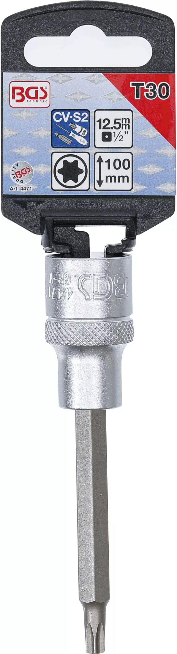 5 mm (1/2") | profil T (pour Torx) T30 5 mm (1/2") | profil T (pour Torx) T30