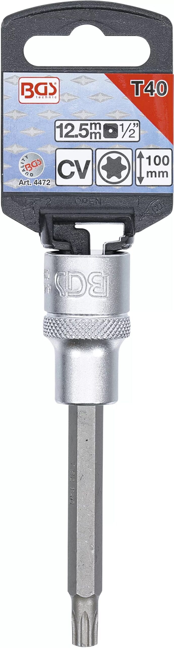 5 mm (1/2") | profil T (pour Torx) T40 5 mm (1/2") | profil T (pour Torx) T40