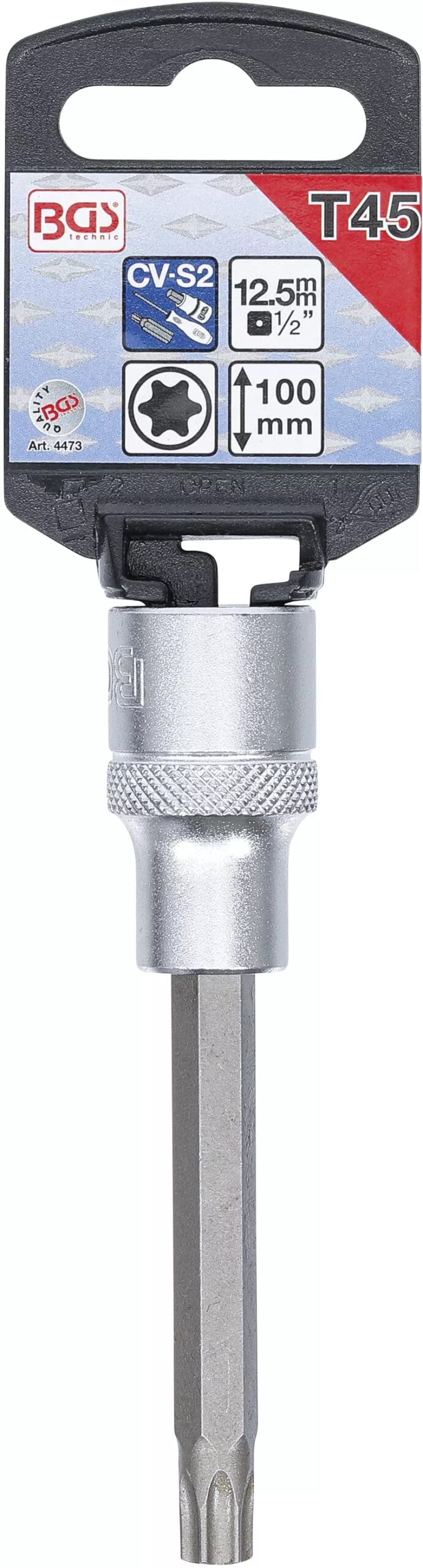 5 mm (1/2") | profil T (pour Torx) T45 5 mm (1/2") | profil T (pour Torx) T45