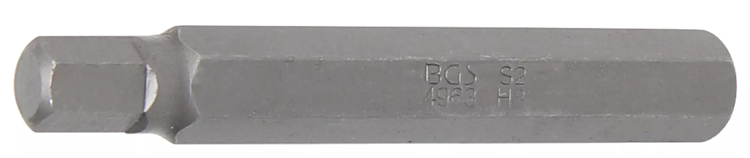 BGS technic Embout | Longueur 75 mm | 10 mm (3/8") | six pans intérieurs 8 mm